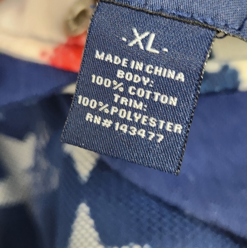 Rocawear All American Hustlers USA Flag Snap Short Sleeve Jacket XL - Picture 9 of 9
